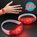 Light Up Motion Activated Red LED Bracelet - Blank